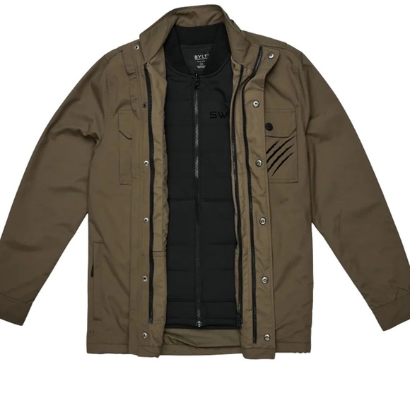 BYLT Ridgeline 3-in-1 Field Coat Jacket Taupe/Olive XL - Picture 1 of 16